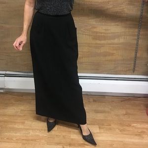 Chanel Vintage full-length wool skirt